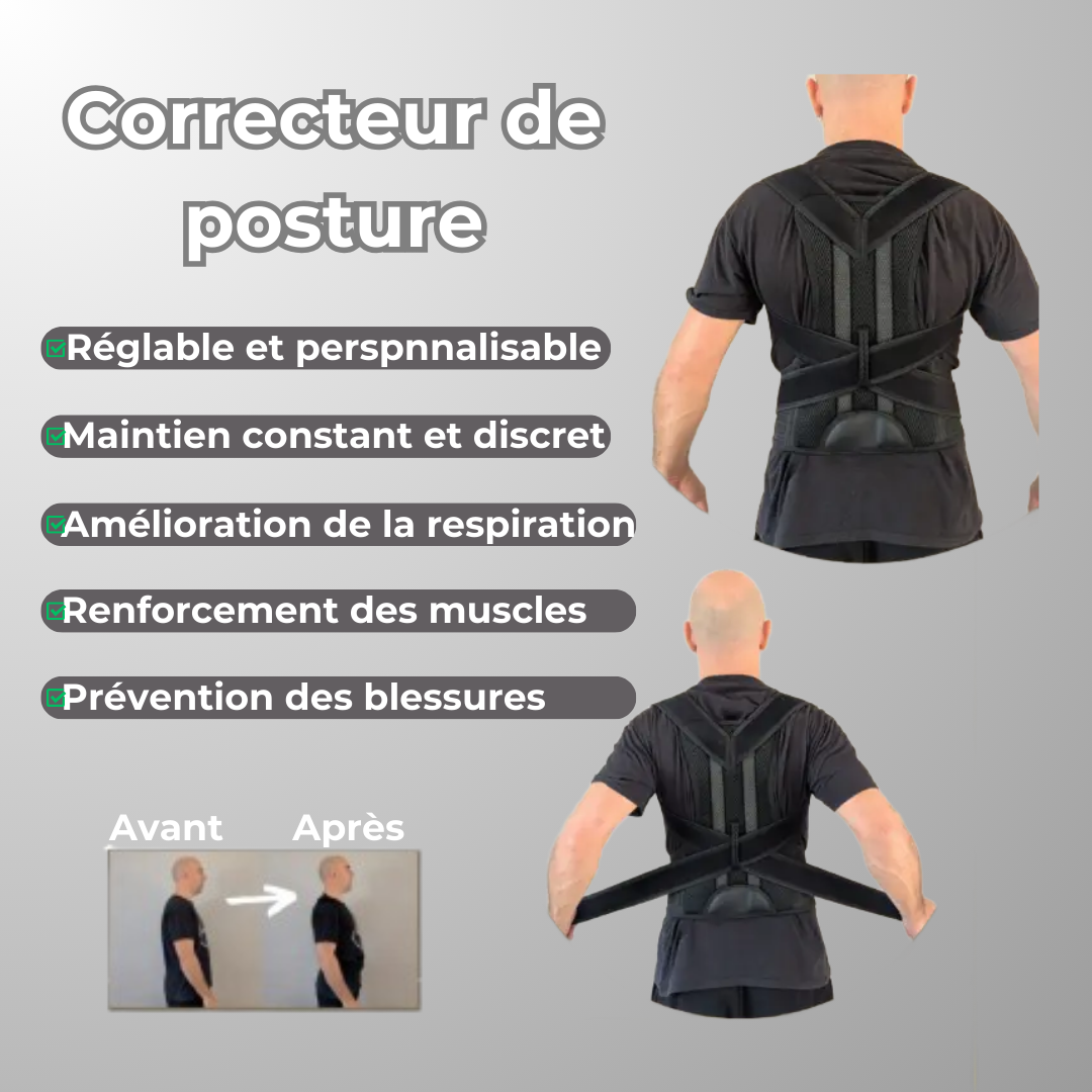 Correcteur de Posture – La Solution Idéale pour Redresser Votre Vie